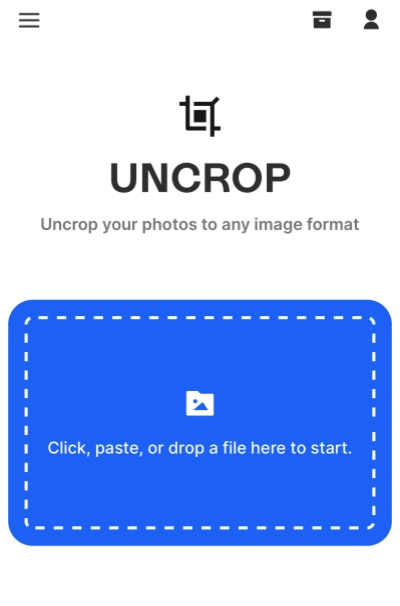 写真の背景伸ばすサイト - Uncropの使い方①