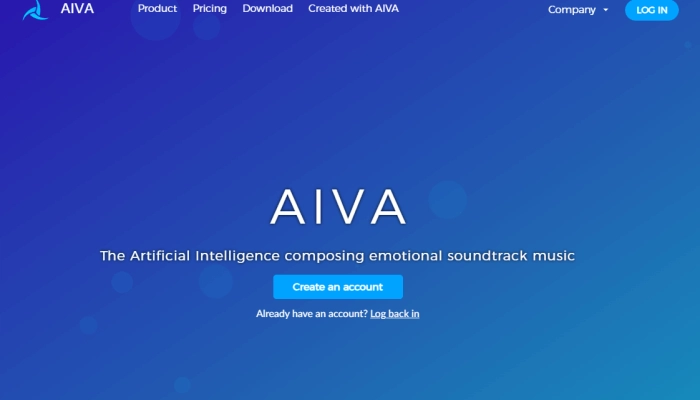 【無料】自動でAI音楽作成サイト‐AIVA