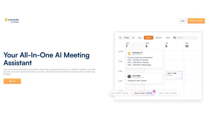 タスクを自動化管理するAIツールscheduler AI