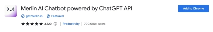 ChatGPTで利用できるGoogle Chrome拡張機能 - Merlin AI Chatbot powered by ChatGPT API