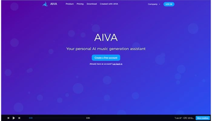 商用利用できる音楽生成AI AIVA
