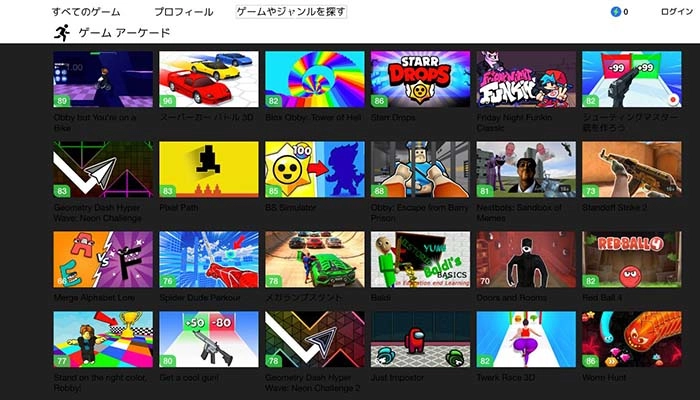 ダウンロード不要の無料ゲームサイト｜Playhop