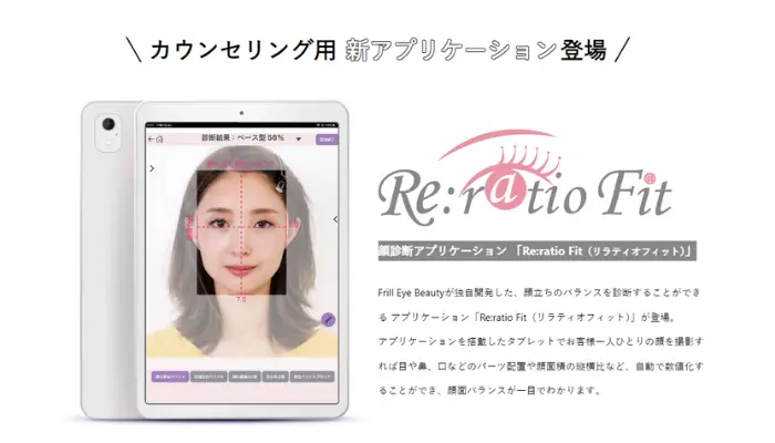 Re:ratio Fit：顔パーツの比率を診断