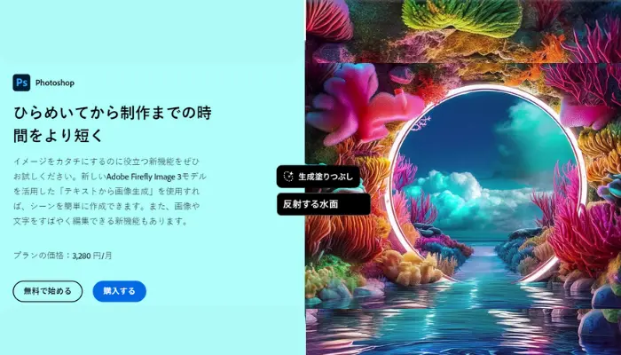 AIと伝統の融合のPhotoshop-写真から反射を消す