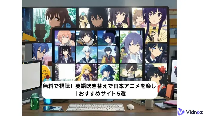 無料で視聴！英語吹き替えで日本アニメを楽し｜おすすめサイト5選