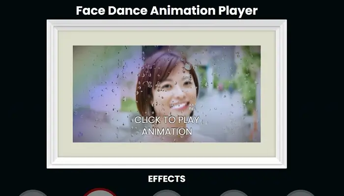 face-danceで写真を踊らせる手順-エフェクトを選択する