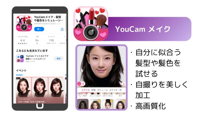 おすすめアプリ①：YouCam Online Editorの特徴と主な機能