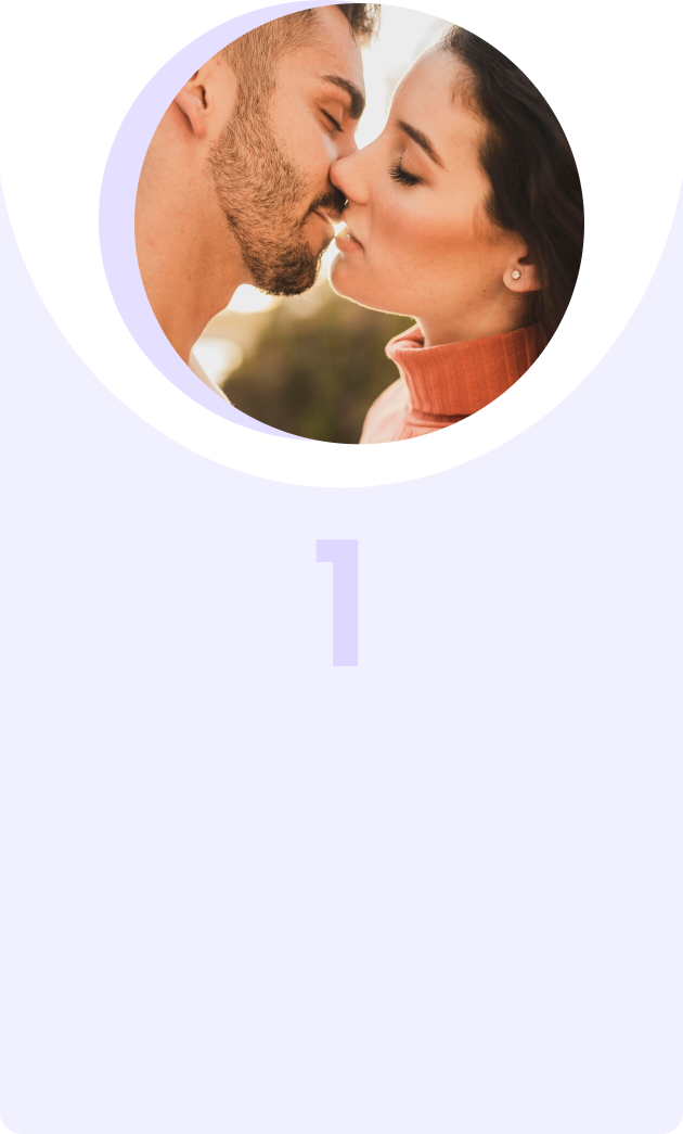 恋人同士のAIキス動画