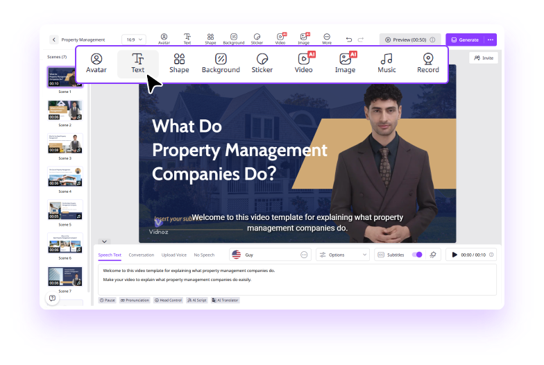 AI動画編集サイト| 無料オンライン動画編集 | Vidnoz